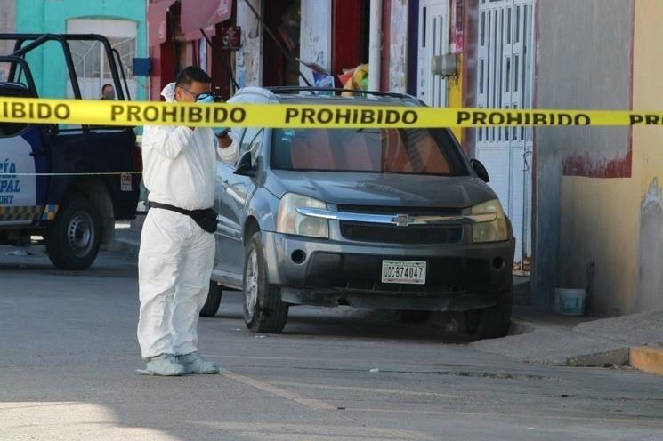 El primer ataque se registró en el Fraccionamiento Salas, las autoridades al acudir al lugar, encontraron a un hombre ya muerto, junto a su bicicleta. Foto: Especial.