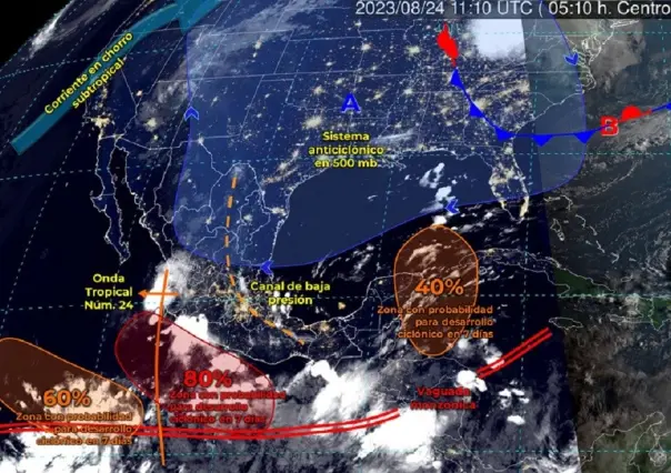 Se pronostican lluvias puntuales intensas en Guerrero, Oaxaca y Chipas