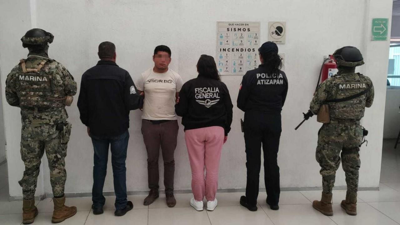 Sergio N, de 28 años, elemento activo de la Guardia Nacional fue detenido en Atizapán, está acusado de feminicidio de su pareja sentimental en San Luis Potosí. Foto: Cortesía