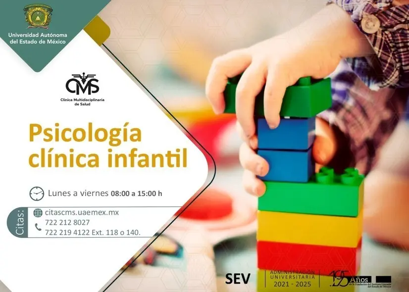 Servicio de Psicología Clínica Infantil de la UAEMéx. Crédito: UAEMÉX.