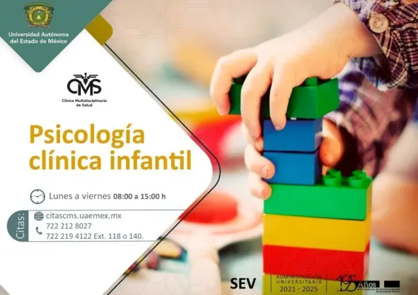 Abre UAEMéx Servicio de Psicología Clínica Infantil