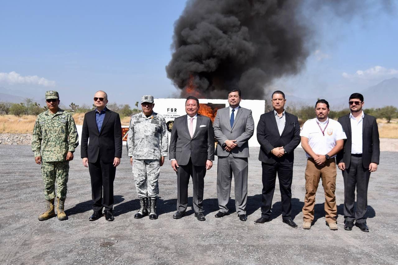 El secretario de Seguridad, Gerardo Palacios Pámanes, mencionó que estas drogas se han retirado de las calles a través de los operativos que resalían las distintas corporaciones de seguridad pública. Foto: Armando Galicia