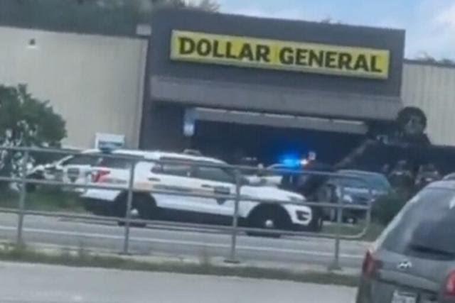 supermercado de Dollar General en Jacksonville, donde ocurrió el tiroteo. Foto. La Nación