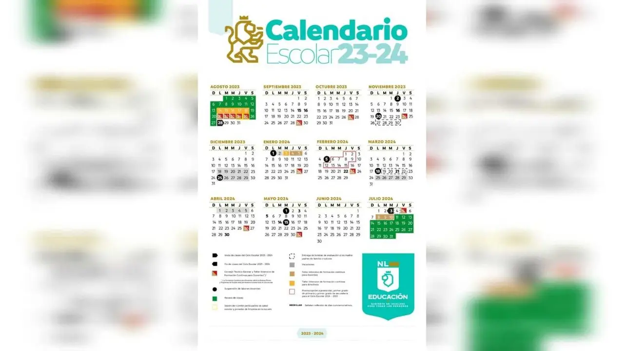 El calendario para el ciclo escolar 2023-2024 para Nuevo León constará de 185 días de clases. Foto: Secretaría de Educación de Nuevo León