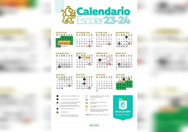 Conoce el calendario escolar para el ciclo 2023-2024 en Nuevo León