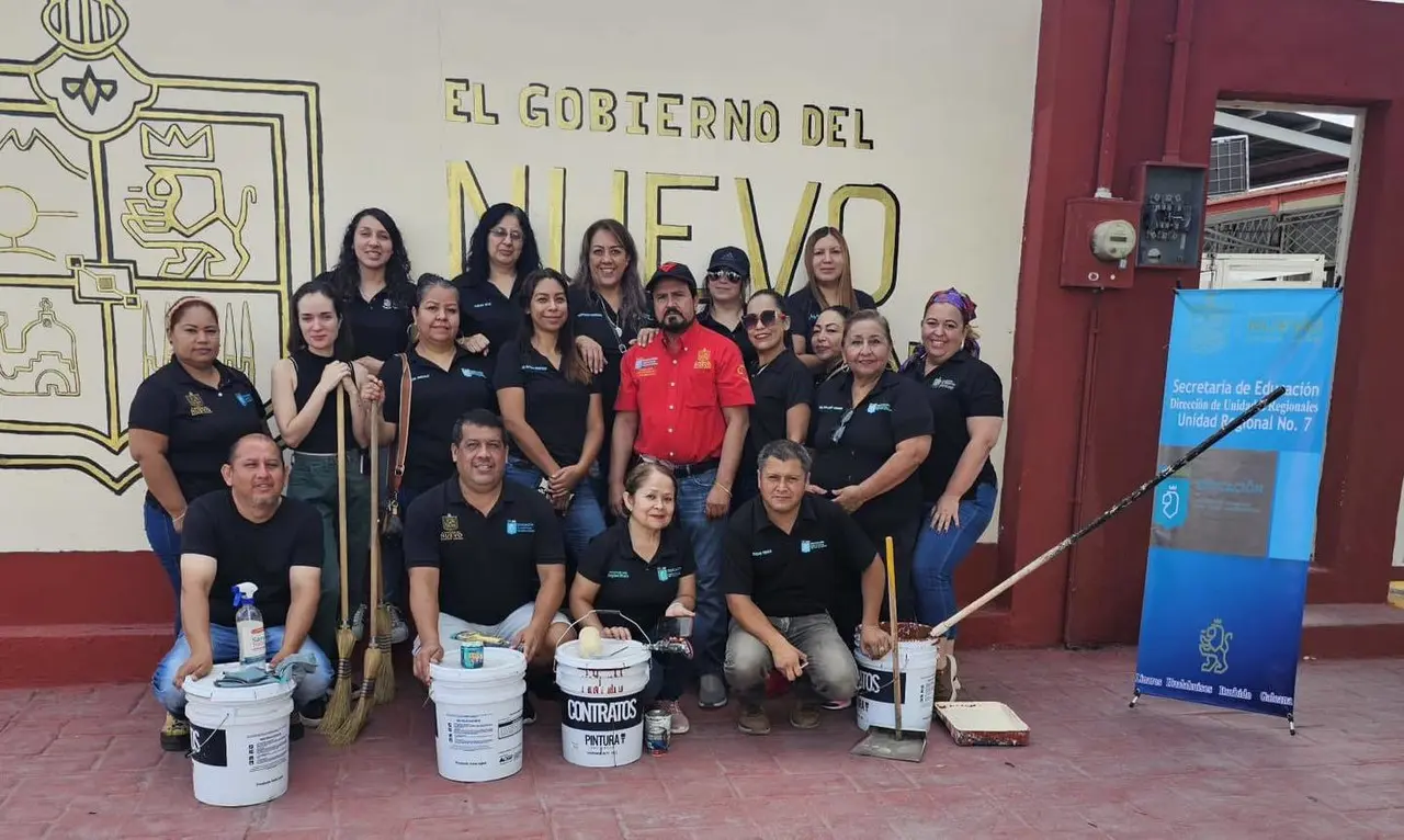 Sello Nuevo León: Realizan gran jornada de limpieza en escuelas