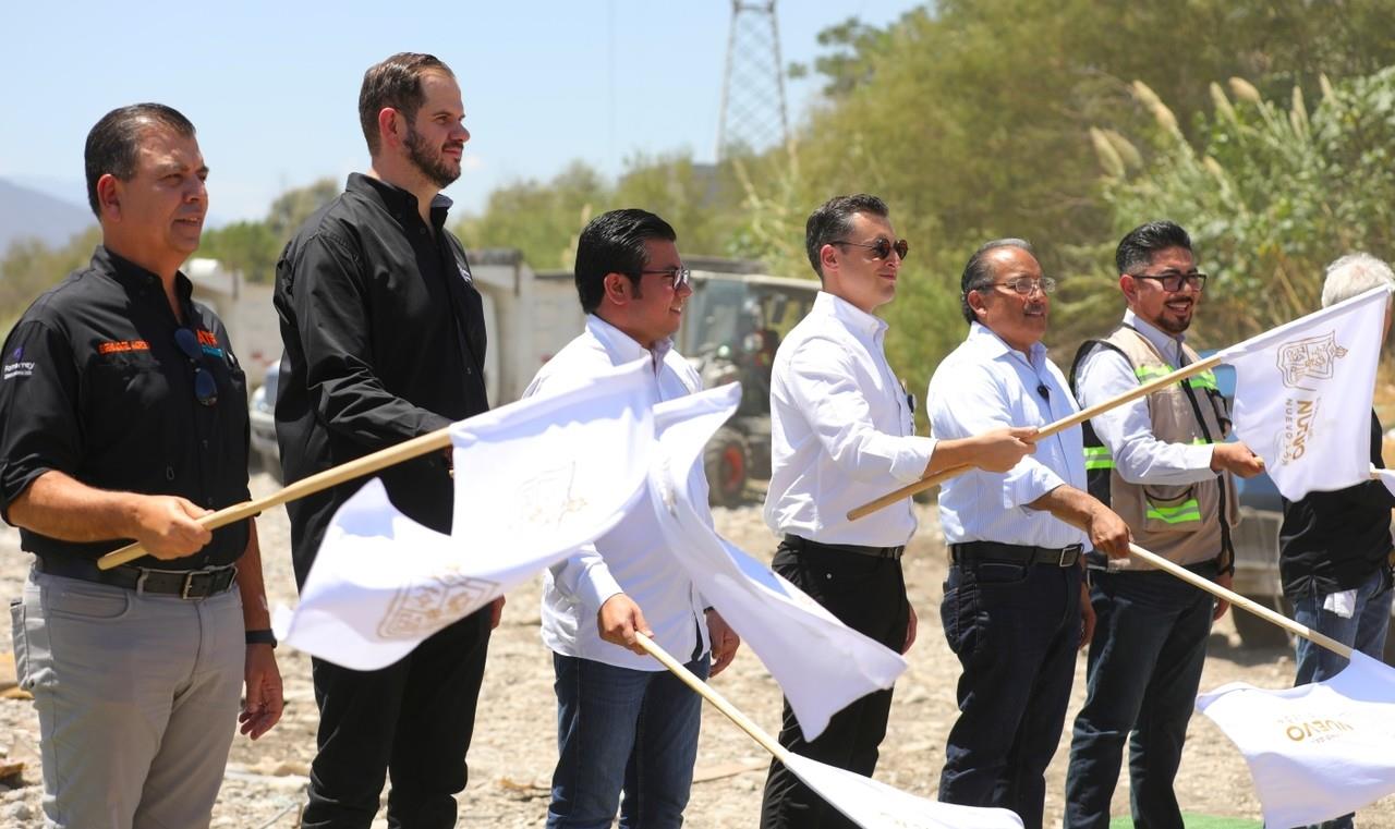 En colaboración con la sociedad civil, el gobierno de Nuevo León y los municipios de Monterrey y Escobedo, se llevará a cabo la rehabilitación total del río Pesquería. Foto: Gobierno de Nuevo León