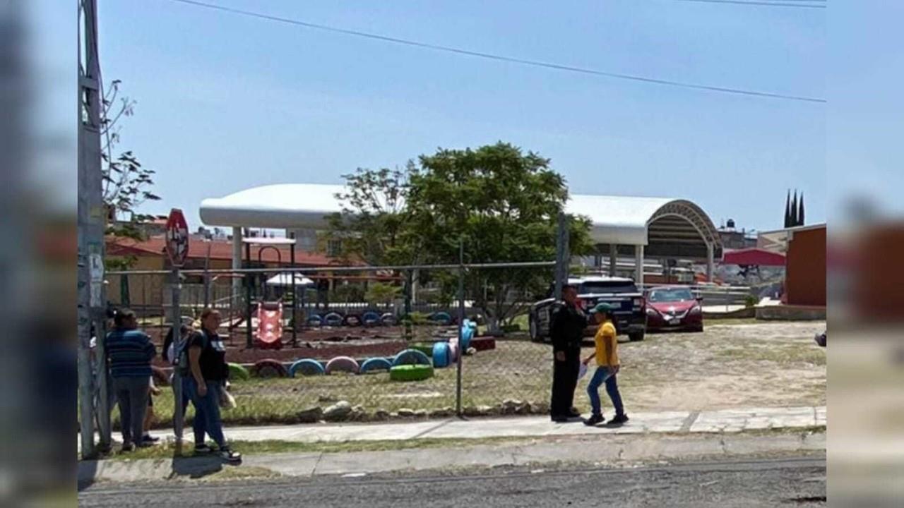 El plantel de preescolar está situado en la avenida San Miguel de la colonia Paseos de San Miguel, en la capital del Estado. Foto: Especial/ Twitter