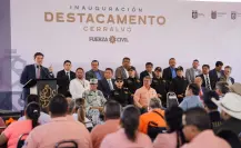 Inaugura Samuel García destacamento de Fuerza Civil en Cerralvo