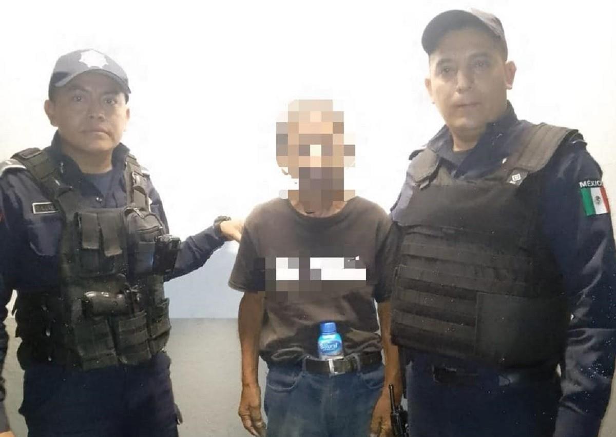 El hombre rescatado, quien no fue identificado, tiene 82 años de edad y no sabía cómo regresar a su hogar. Foto: Facebook Policía de Guadalupe