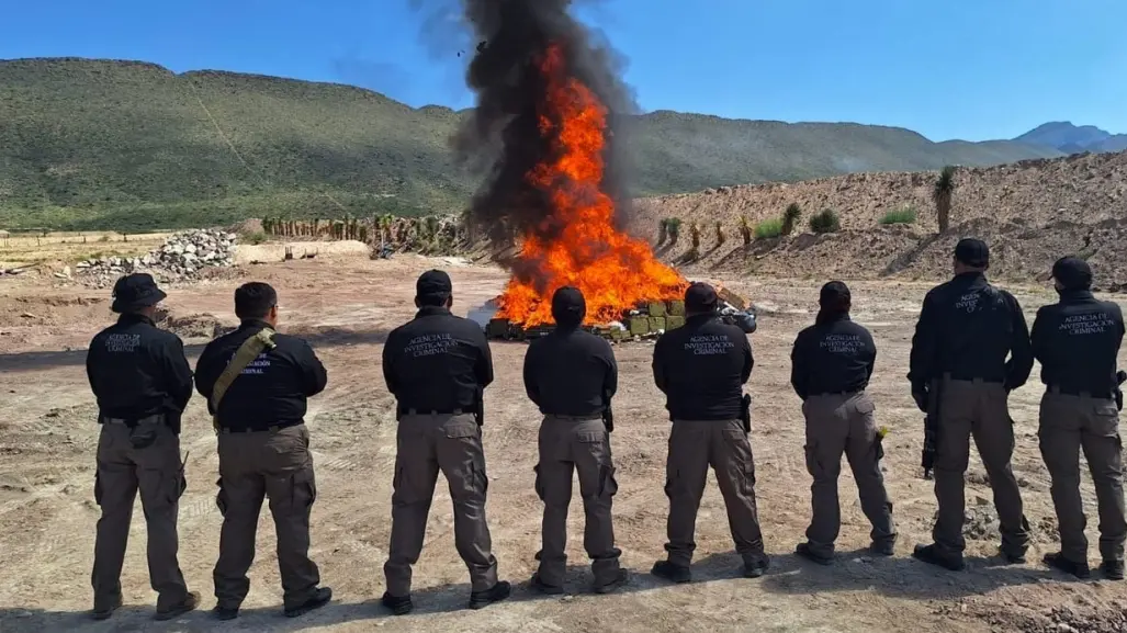 Incineran más de 400 kilos de droga en Coahuila