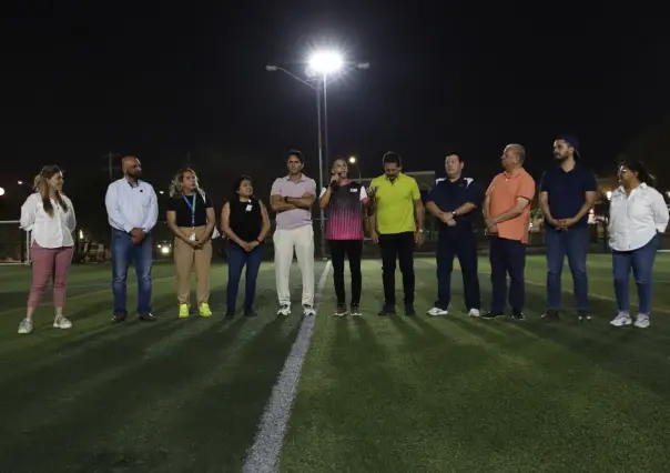 Aldo Denigris presente en la inauguración de la Copa de Barrios en Monterrey