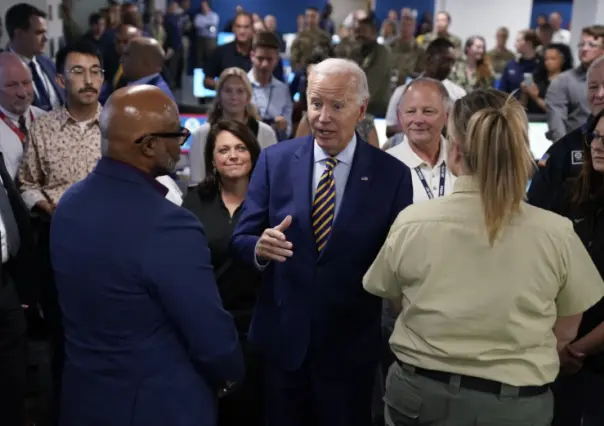 Joe Biden evalúa daños en Florida tras paso del huracán Idalia