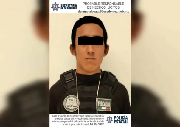 Cae falso policía de la FGJEM; extorsionaba en Zinacantepec