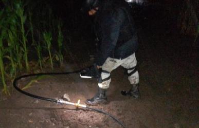 Asegura Guardia Nacional toma clandestina y dos camionetas en Hidalgo
