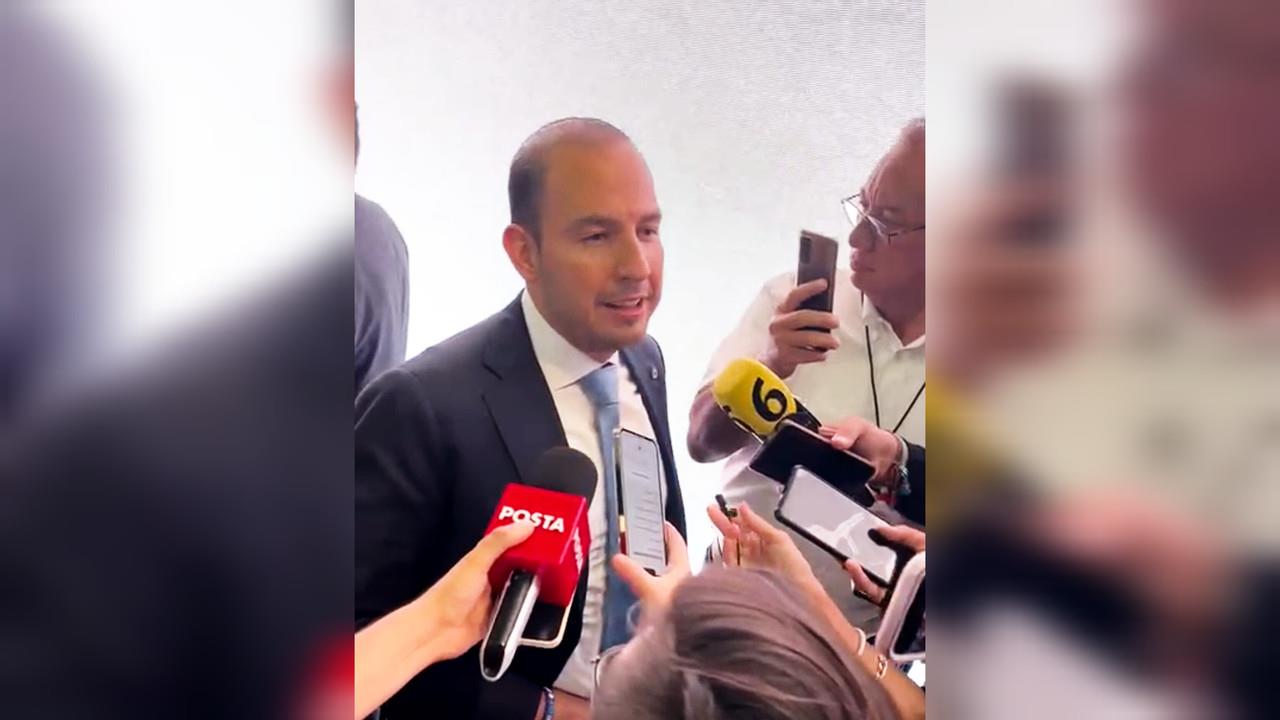 Marko Cortés aseguró que AMLO está chamaqueando a Marcelo Ebrard. Foto: Óscar Díaz