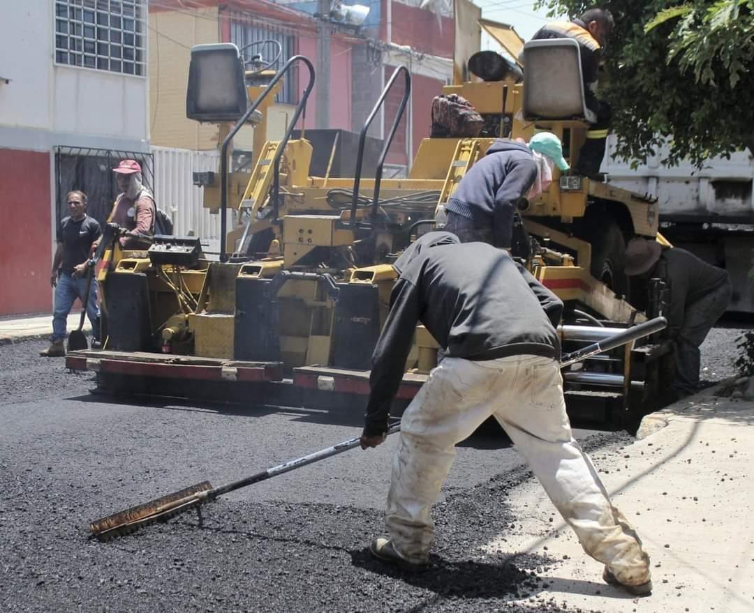 Bacheo en más de 70 mil metros cuadrados de superficie recuperada.