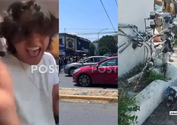 Visita de tiktoker causa destrozos y tráfico en prepa 22 Guadalupe