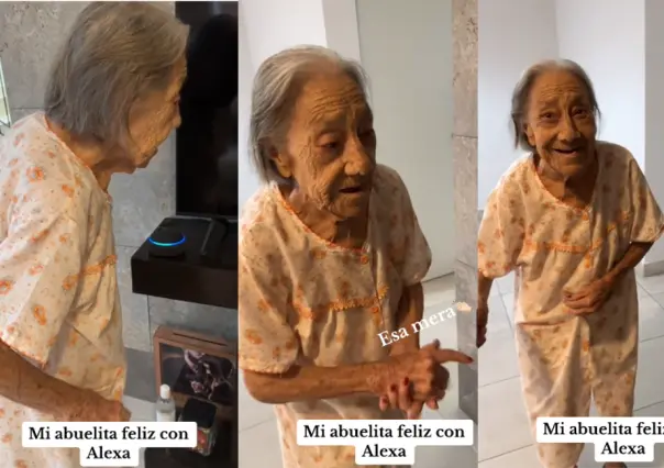 VIDEO: Abuelita baila feliz Cartas Marcadas con Alexa