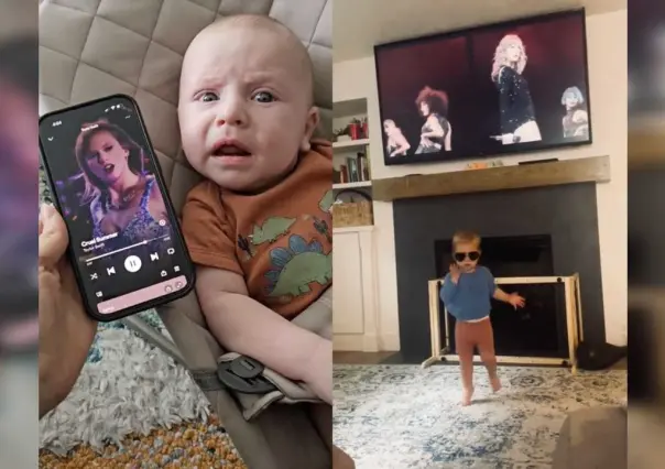 ¡Ternurita! Conoce al bebé swiftie, deja de llorar cuando escucha a Taylor Swift