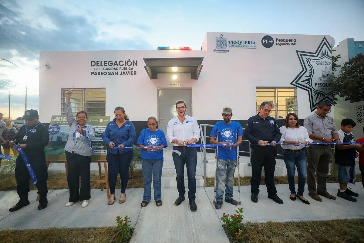 Inauguran nueva Delegación de Policía en Pesquería, Nuevo León