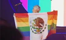 Ondea Christian Chávez bandera de México con colores LGBTIQ Ondea Christian Chávez bandera de México con colores LGBTIQ