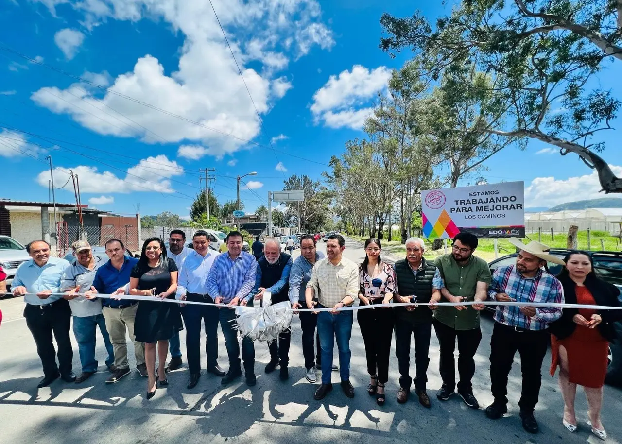 Rehabilitan principales accesos al municipio de Ixtapan de la Sal. Crédito: GEM.