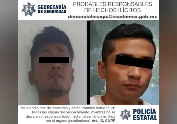 De asaltantes a reos, detienen a dos presuntos ladrones en Nezahualcóyotl