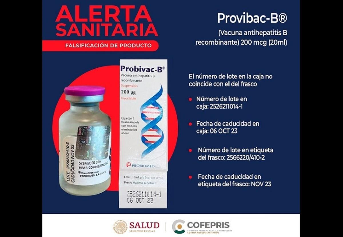 Cofepris recomienda encarecidamente a la población en general y a los profesionales de la salud verificar siempre que los números de lote y las fechas de caducidad coincidan en los empaques de cualquier producto. Foto: Twitter @COFEPRIS