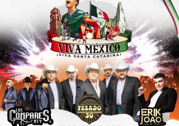 Celebra las Fiestas Patrias en Santa Catarina con la presentación estelar de Grupo Pesado