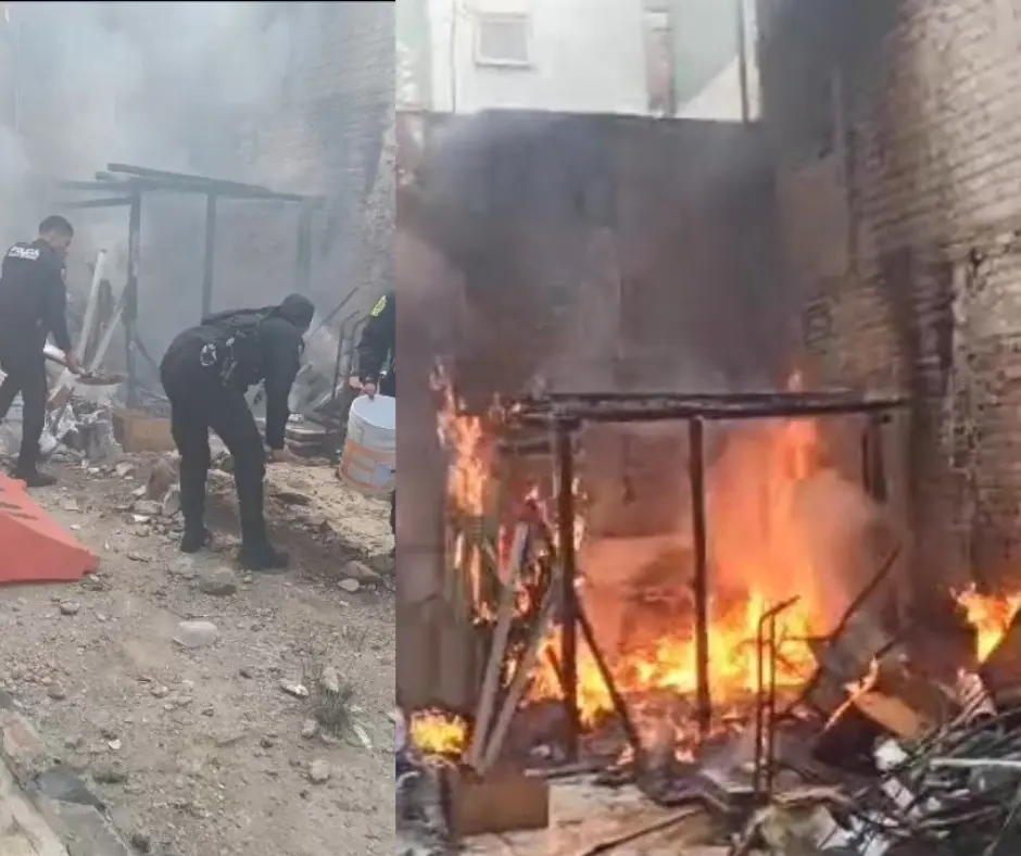 Pelea de pareja provoca explosión de cilindro de gas y destroza vivienda. Foto: Ramón Ramírez