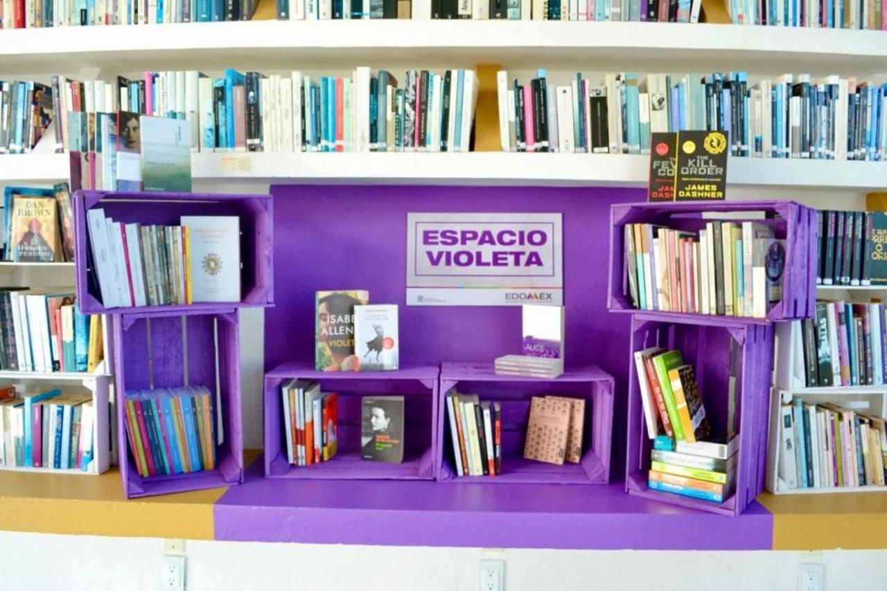 “Espacios Violeta” dentro de las bibliotecas de los Centros Penitenciarios. Crédito: GEM.