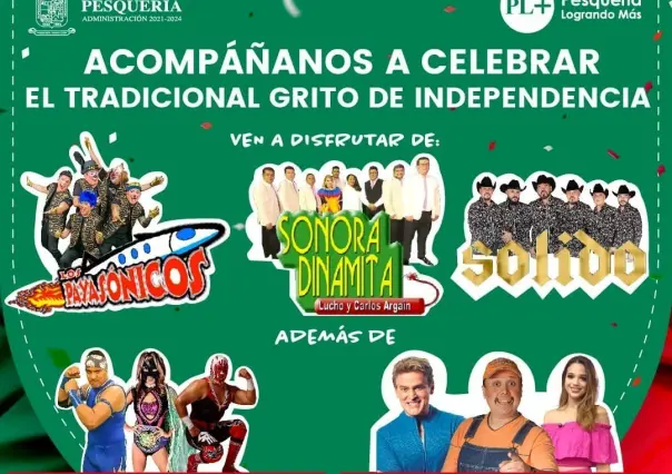 Invita Pesquería a dar el grito de independencia; habrá música y lucha libre