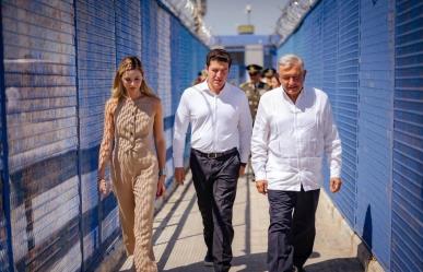 Reconoce AMLO a Samuel García por construcción de acueducto Cuchillo II