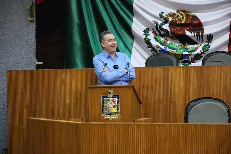 Coordinador de la bancada de Morena en el Congreso del estado, Waldo Fernández. Foto: Cortesía.