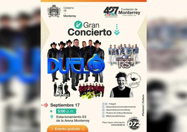 Invitan al Gran Concierto por el 427 aniversario de Monterrey