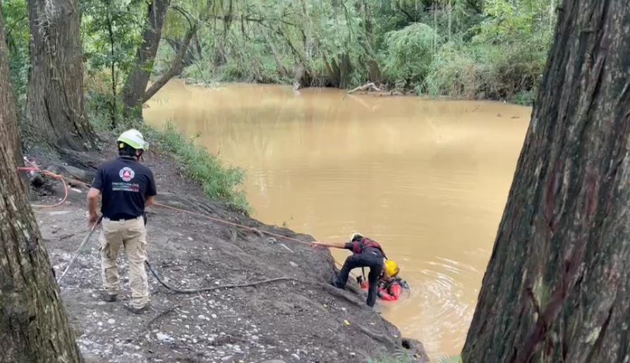 Axioles de PCNL en la búsqueda de la persona en el Río Ramos. Fotros. PCNL