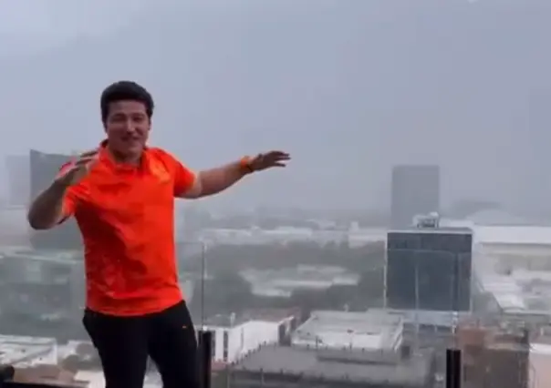 Samuel García festeja la llegada de lluvia en medio de la sequía en Nuevo León