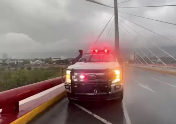 Lluvias dejan acumulado de agua en ríos y arroyos de Nuevo León