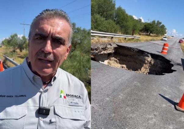 Anuncia César Garza cambios en ruta A3 Contigo por socavón