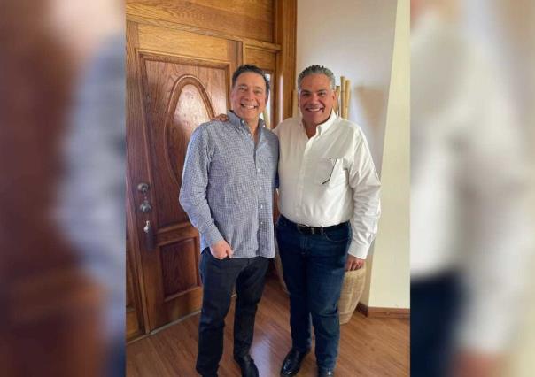 Líder del PRI de Tamaulipas con Eugenio Hernández