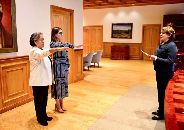 Toma protesta Delfina Gómez a tres integrantes del gabinete legal del Edomex