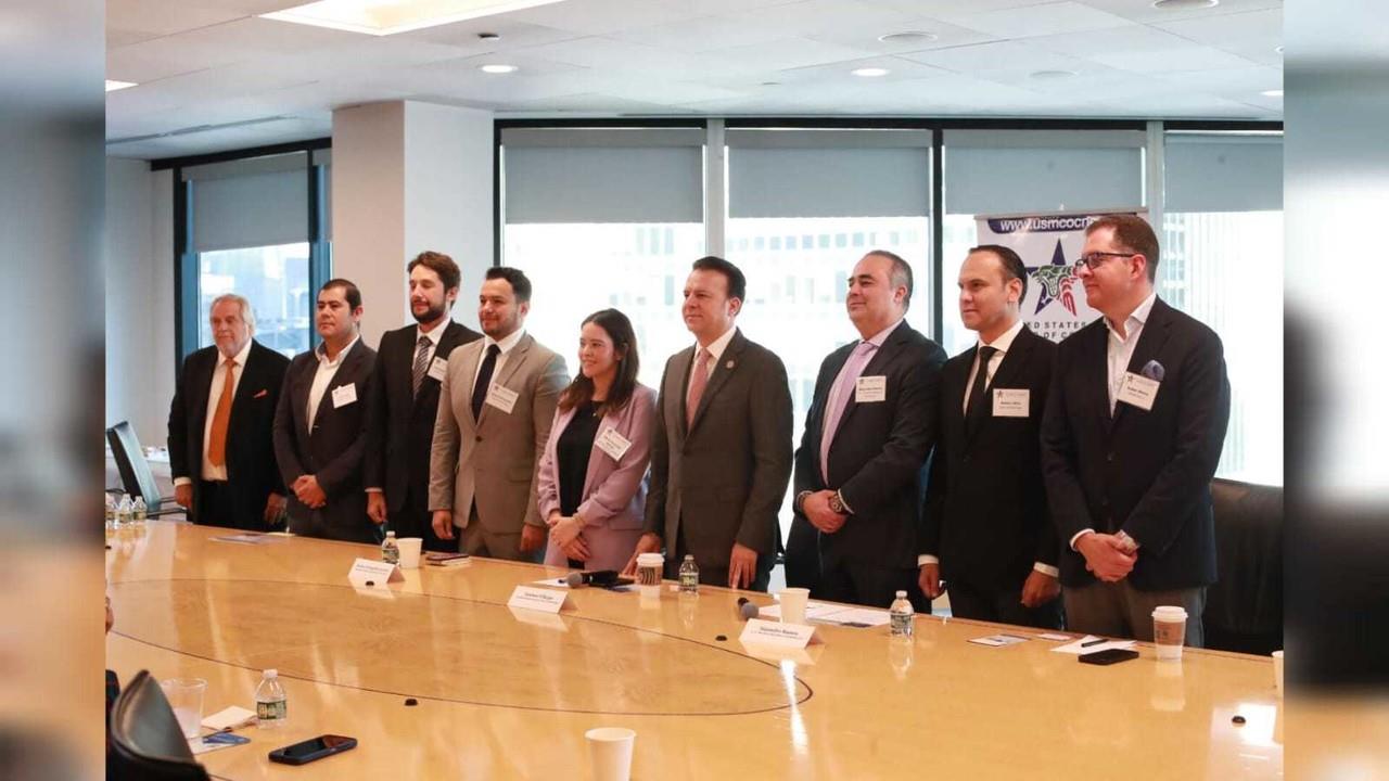 Se reúne Esteban Villegas con Cámara de Comercio México-Estados en Nueva York