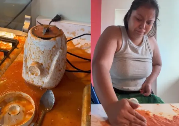 ¡Estoy harta, estoy muy harta! Licuadora saca de sus cabales a ama de casa