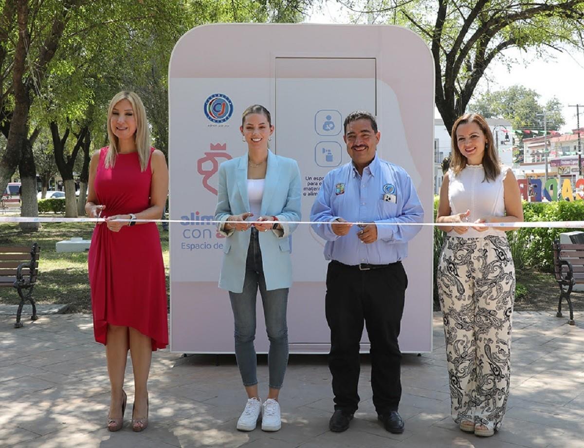 La titular de AMAR a Nuevo León, Mariana Rodríguez Cantú, resaltó la importancia de contar con una red de lactarios en cada rincón del estado.  Foto: Gobierno de Nuevo León