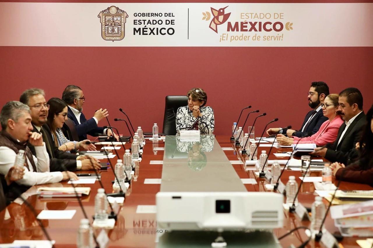 La gobernadora, Delfina Gómez, presidió la reunión de gabinete, este domingo 24 de septiembre, para analizar los problemas del Estado de México. Foto: Redes Sociales de Delfina Gómez