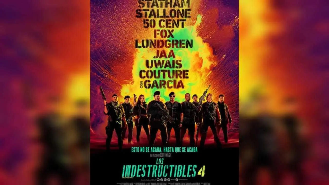 La película Los Indestructibles 4 con Sylvester Stallone, Jason Statham, Curtis 50 Cent Jackson, Megan Fox y Dolph Lundgren, recaudó solo 8.3 millones de dólares. Foto: Instagram expendables