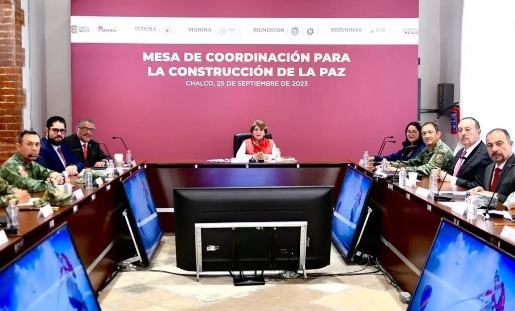 Primera Mesa de Coordinación para la Construcción de la Paz en la zona Oriente del Estado de México. Crédito: GEM.