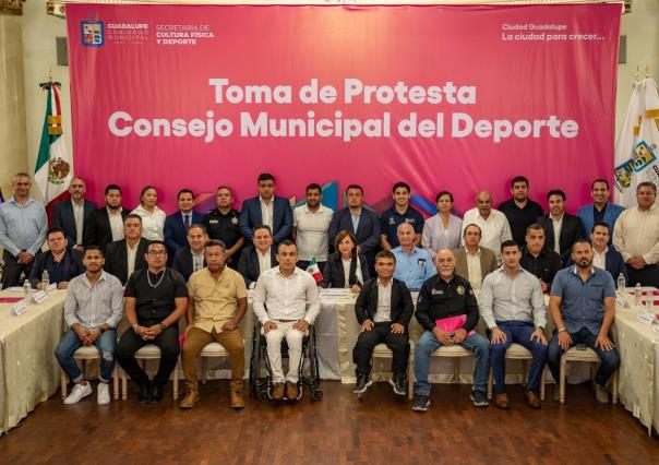 Instala Cristina Díaz, Consejo Municipal del Deporte en Guadalupe