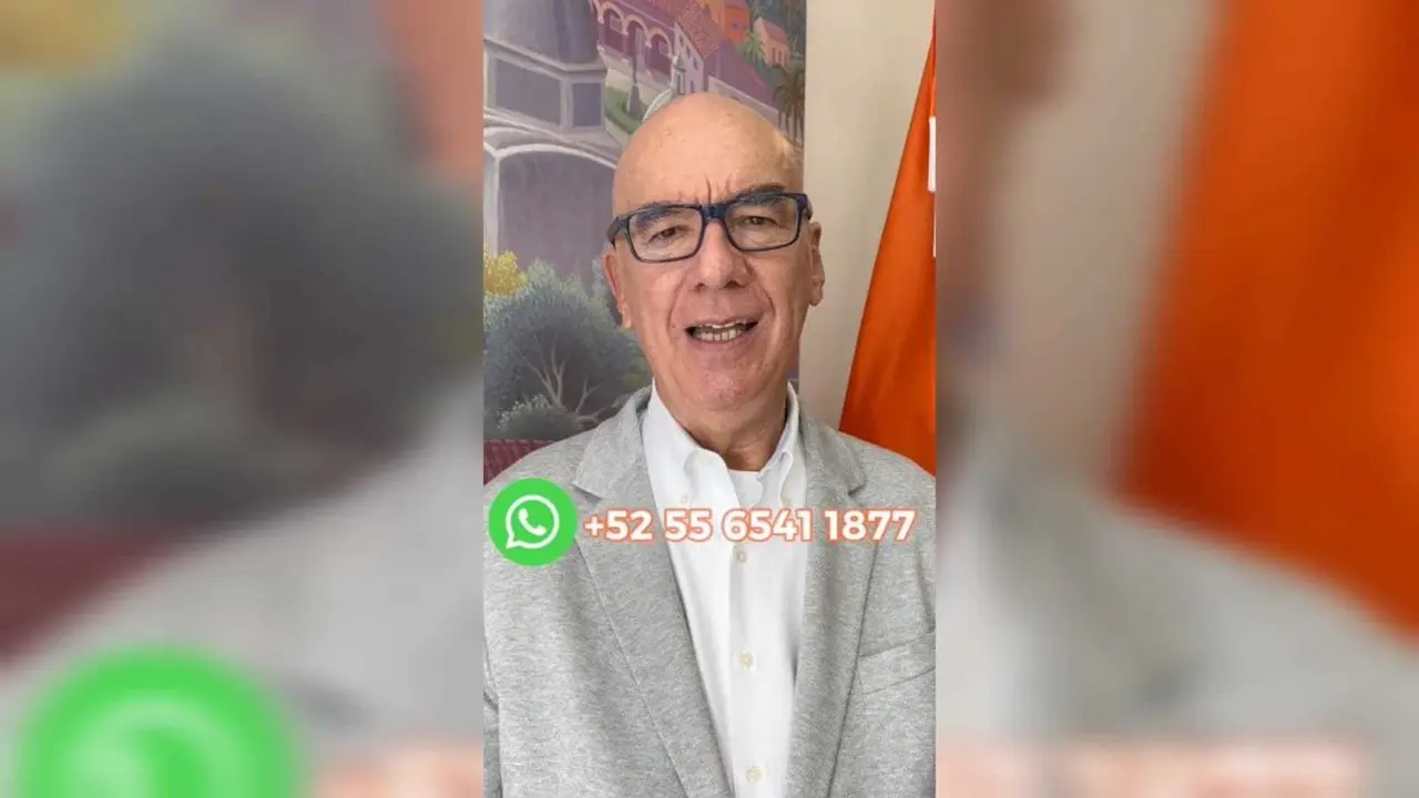 El número donde sus seguidores y la población en general, puede mandarle mensaje a Dante Delgado es el  5255 6541 1877 para que sus peticiones sean atendidas. Foto: Especial/ Captura de pantalla